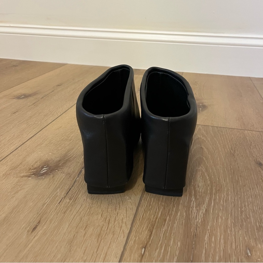 Jonathan Simkhai Karine Foldover Black Leather Bootie- size 40/9 - Picture 3 of 7